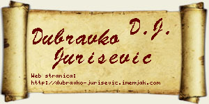 Dubravko Jurišević vizit kartica